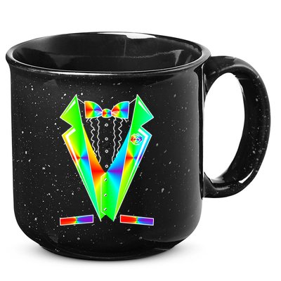 Tux Tuxedo With Pockets Rose Tie Dye 15oz Campfire Ceramic Mug