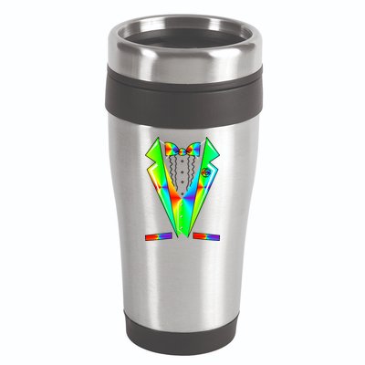 Tux Tuxedo With Pockets Rose Tie Dye 16oz Travel Tumbler