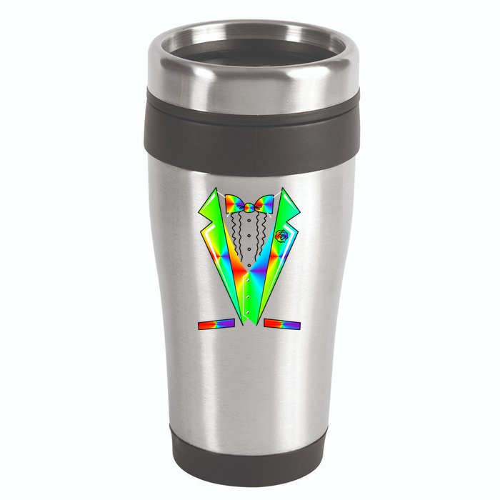 Tux Tuxedo With Pockets Rose Tie Dye 16oz Travel Tumbler