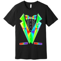 Tux Tuxedo With Pockets Rose Tie Dye Premium T-Shirt