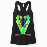 Tux Tuxedo With Pockets Rose Tie Dye Womens Tank Top