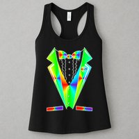 Tux Tuxedo With Pockets Rose Tie Dye Womens Tank Top