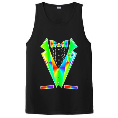 Tux Tuxedo With Pockets Rose Tie Dye PosiCharge Competitor Tank