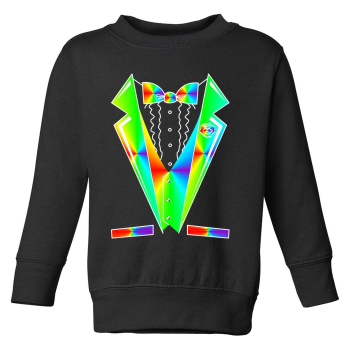 Tux Tuxedo With Pockets Rose Tie Dye Toddler Sweatshirt