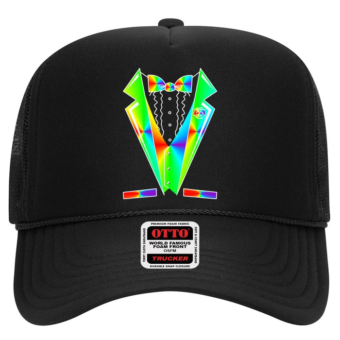 Tux Tuxedo With Pockets Rose Tie Dye Trucker Hat