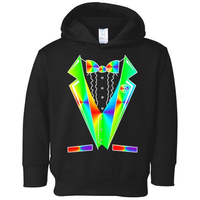 Tux Tuxedo With Pockets Rose Tie Dye Toddler Hoodie
