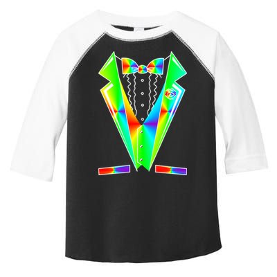 Tux Tuxedo With Pockets Rose Tie Dye Toddler Fine Jersey T-Shirt