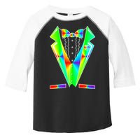 Tux Tuxedo With Pockets Rose Tie Dye Toddler Fine Jersey T-Shirt