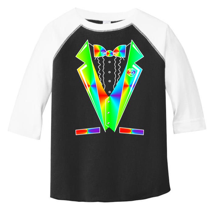 Tux Tuxedo With Pockets Rose Tie Dye Toddler Fine Jersey T-Shirt