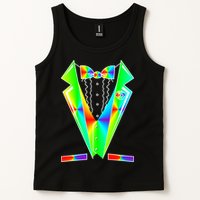 Tux Tuxedo With Pockets Rose Tie Dye Tank Top