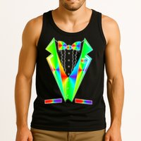 Tux Tuxedo With Pockets Rose Tie Dye Tank Top