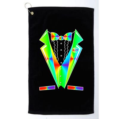 Tux Tuxedo With Pockets Rose Tie Dye Platinum Collection Golf Towel