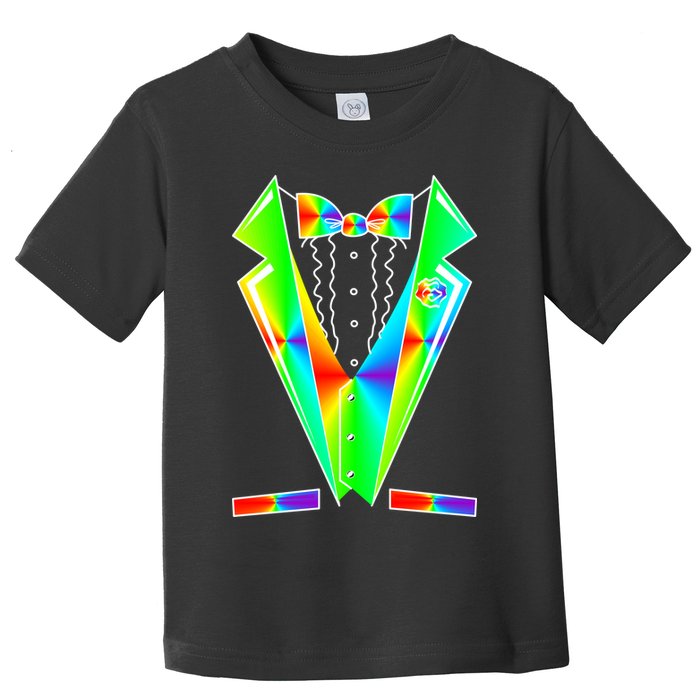 Tux Tuxedo With Pockets Rose Tie Dye Toddler T-Shirt