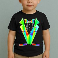 Tux Tuxedo With Pockets Rose Tie Dye Toddler T-Shirt