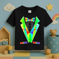 Tux Tuxedo With Pockets Rose Tie Dye Toddler T-Shirt