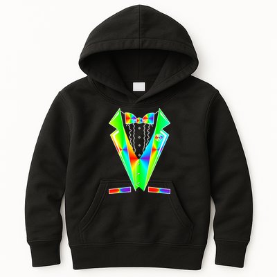 Tux Tuxedo With Pockets Rose Tie Dye Kids Hoodie