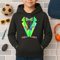Tux Tuxedo With Pockets Rose Tie Dye Kids Hoodie