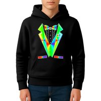 Tux Tuxedo With Pockets Rose Tie Dye Kids Hoodie
