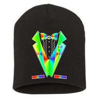 Tux Tuxedo With Pockets Rose Tie Dye Short Acrylic Beanie