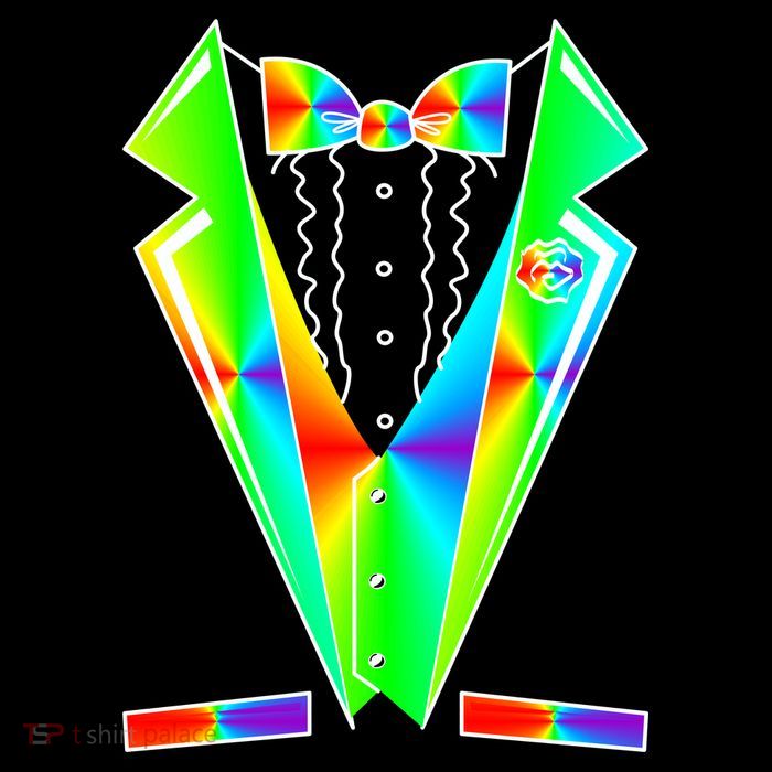 Tux Tuxedo With Pockets Rose Tie Dye Kids T-Shirt