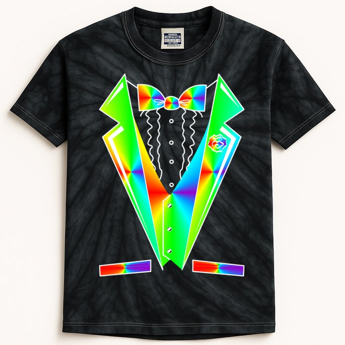 Tux Tuxedo With Pockets Rose Tie Dye Kids Tie-Dye T-Shirt