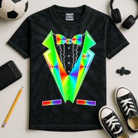 Tux Tuxedo With Pockets Rose Tie Dye Kids Tie-Dye T-Shirt