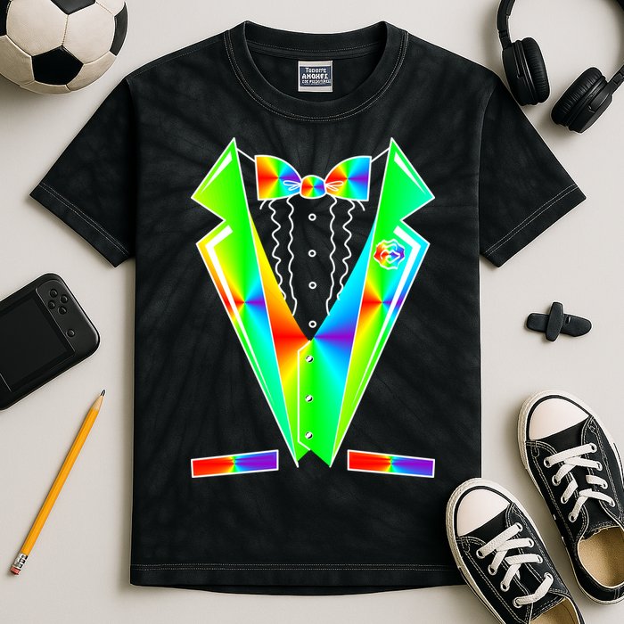 Tux Tuxedo With Pockets Rose Tie Dye Kids Tie-Dye T-Shirt