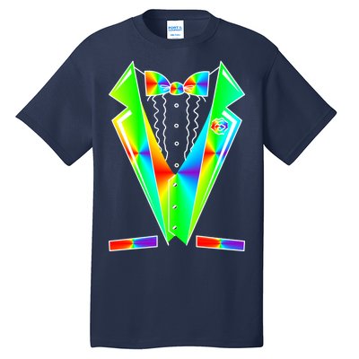 Tux Tuxedo With Pockets Rose Tie Dye Tall T-Shirt