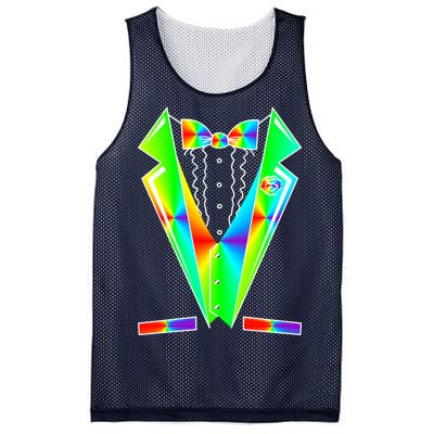 Tux Tuxedo With Pockets Rose Tie Dye Mesh Reversible Basketball Jersey Tank