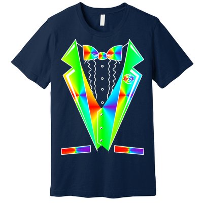 Tux Tuxedo With Pockets Rose Tie Dye Premium T-Shirt