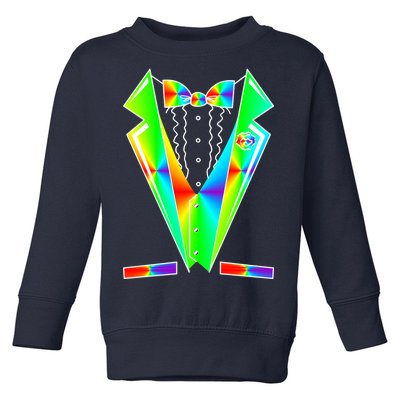 Tux Tuxedo With Pockets Rose Tie Dye Toddler Sweatshirt