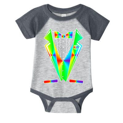 Tux Tuxedo With Pockets Rose Tie Dye Infant Baby Jersey Bodysuit