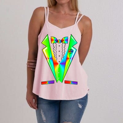 Tux Tuxedo With Pockets Rose Tie Dye Women's Strappy Tank