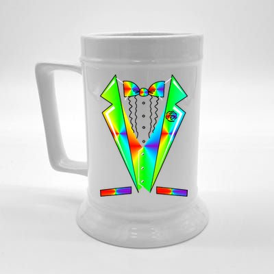 Tux Tuxedo With Pockets Rose Tie Dye Beer Stein