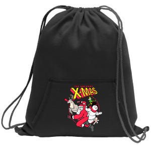 The Uncanny X Mas Funny Santa Funny Christmas Xmas Sweatshirt Cinch Pack Bag