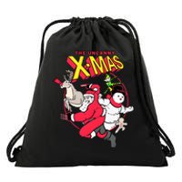 The Uncanny X Mas Funny Santa Funny Christmas Xmas Drawstring Bag