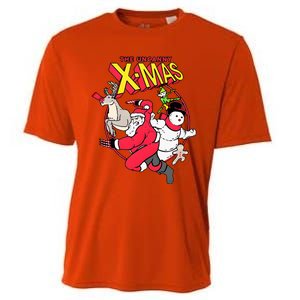 The Uncanny Xmas Funny Santa Cooling Performance Crew T-Shirt