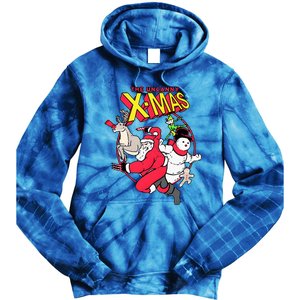 The Uncanny Xmas Funny Santa Tie Dye Hoodie