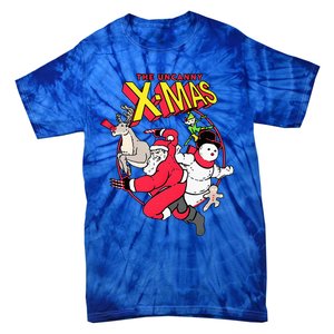 The Uncanny Xmas Funny Santa Tie-Dye T-Shirt