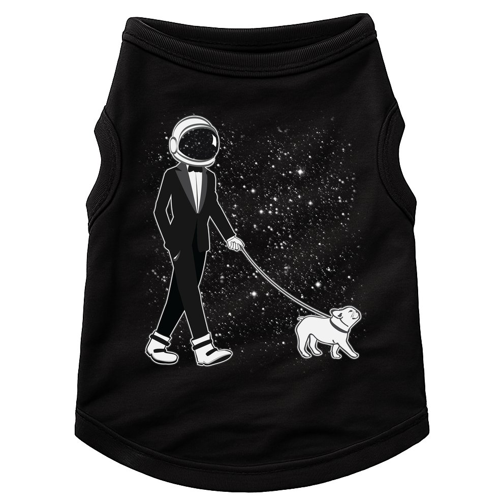 Tuxedo Astronaut Walking Dog Doggie Tank