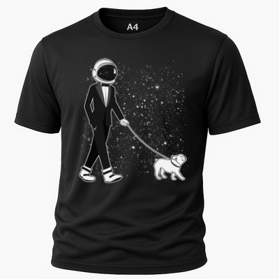 Tuxedo Astronaut Walking Dog Performance Shirt