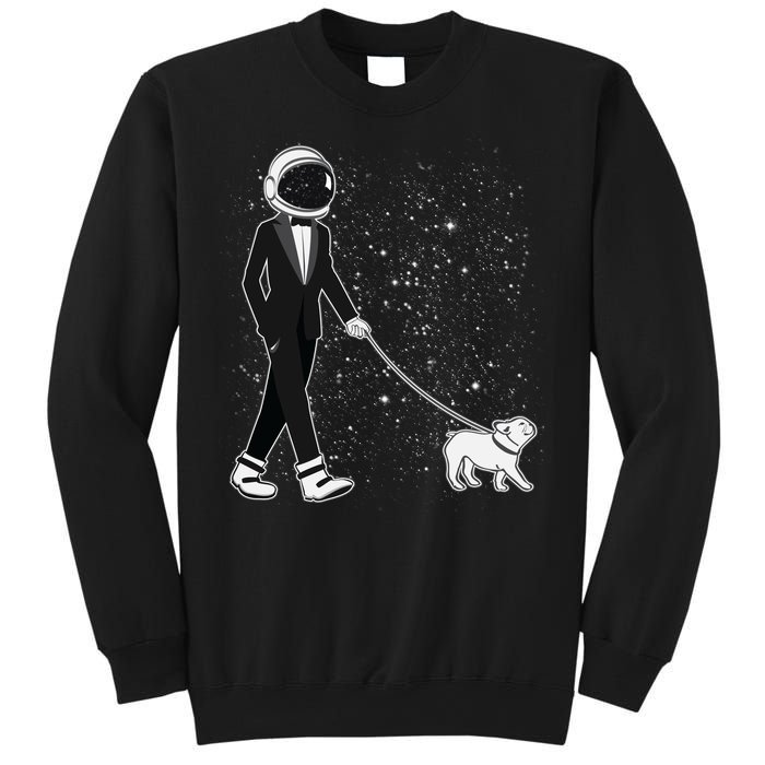 Tuxedo Astronaut Walking Dog Sweatshirt