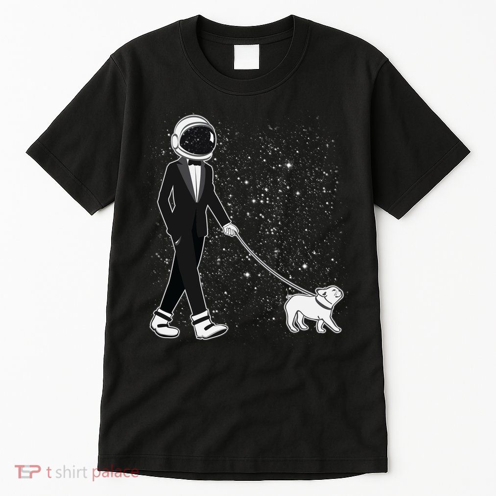 Tuxedo Astronaut Walking Dog Tall T-Shirt