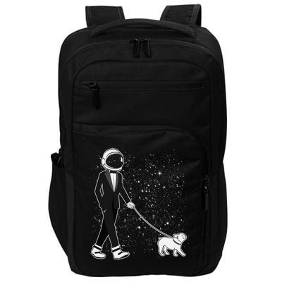 Tuxedo Astronaut Walking Dog Impact Tech Backpack