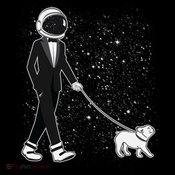 Tuxedo Astronaut Walking Dog Impact Tech Backpack