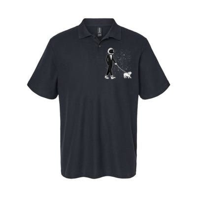 Tuxedo Astronaut Walking Dog Softstyle Adult Sport Polo