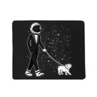 Tuxedo Astronaut Walking Dog Mousepad