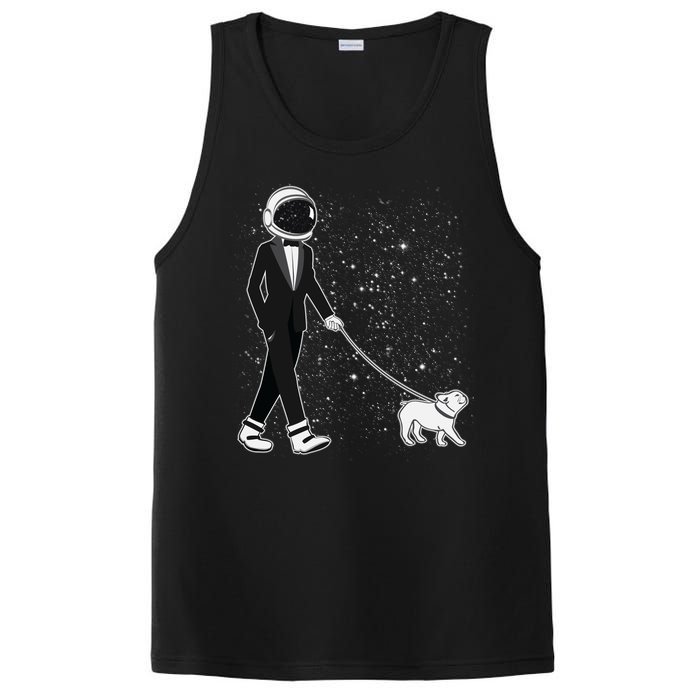 Tuxedo Astronaut Walking Dog PosiCharge Competitor Tank