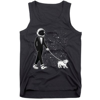 Tuxedo Astronaut Walking Dog Tank Top