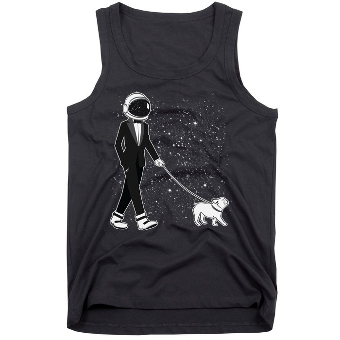 Tuxedo Astronaut Walking Dog Tank Top